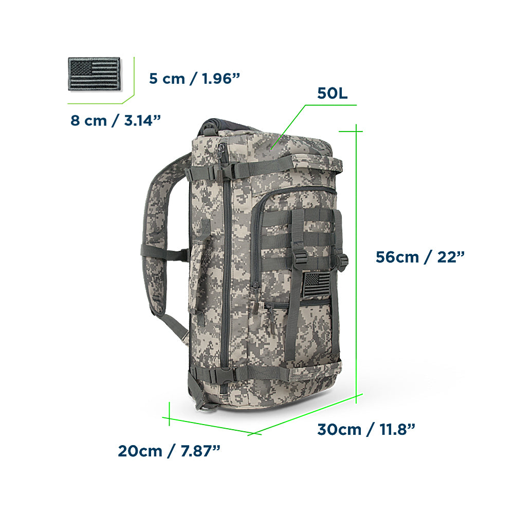 Bagrun Tactical Backpack 50L - bagrun